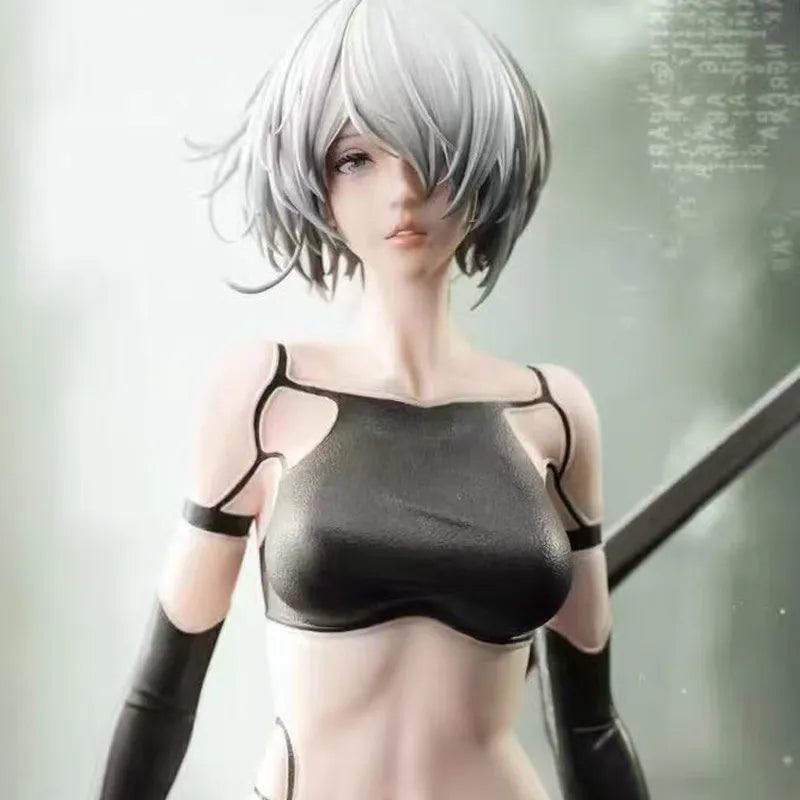 Nier Automata Anime Peripherals Otaku Collectibles A2 Battle Damaged Ver 2b Statues 50cm Garage Kits Replica Version Collectbles