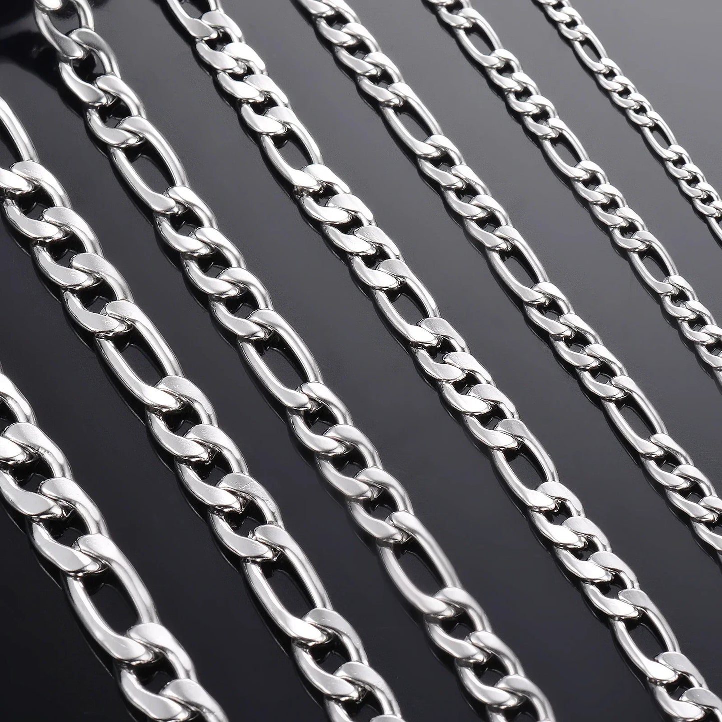 Wholesale 925 Sterling Silver Necklace 2-12mm Width 40-75cm Long Chain Lobster Clasp Men and Women Engagement Jewelry