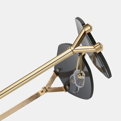 Women's Sunglasses Fashion Rimless Rhombus Sun Glasses for Female