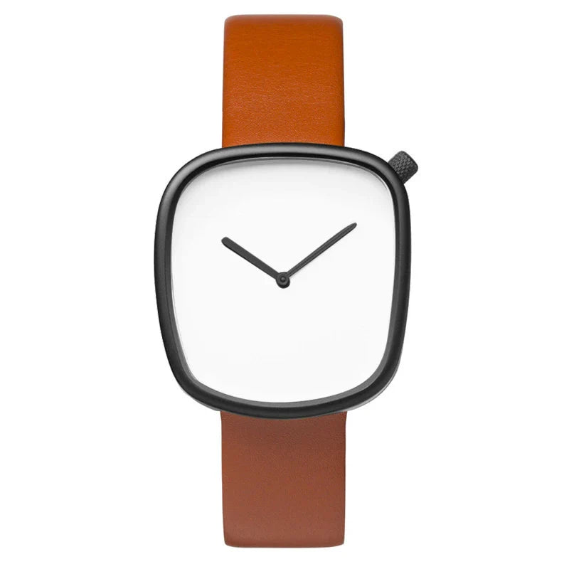 TOMI Watch Minimalist Men's Square Fashion Ultra thin Watch Minimalist Women's High Quality Elegant Quartz Watch Clock Gift