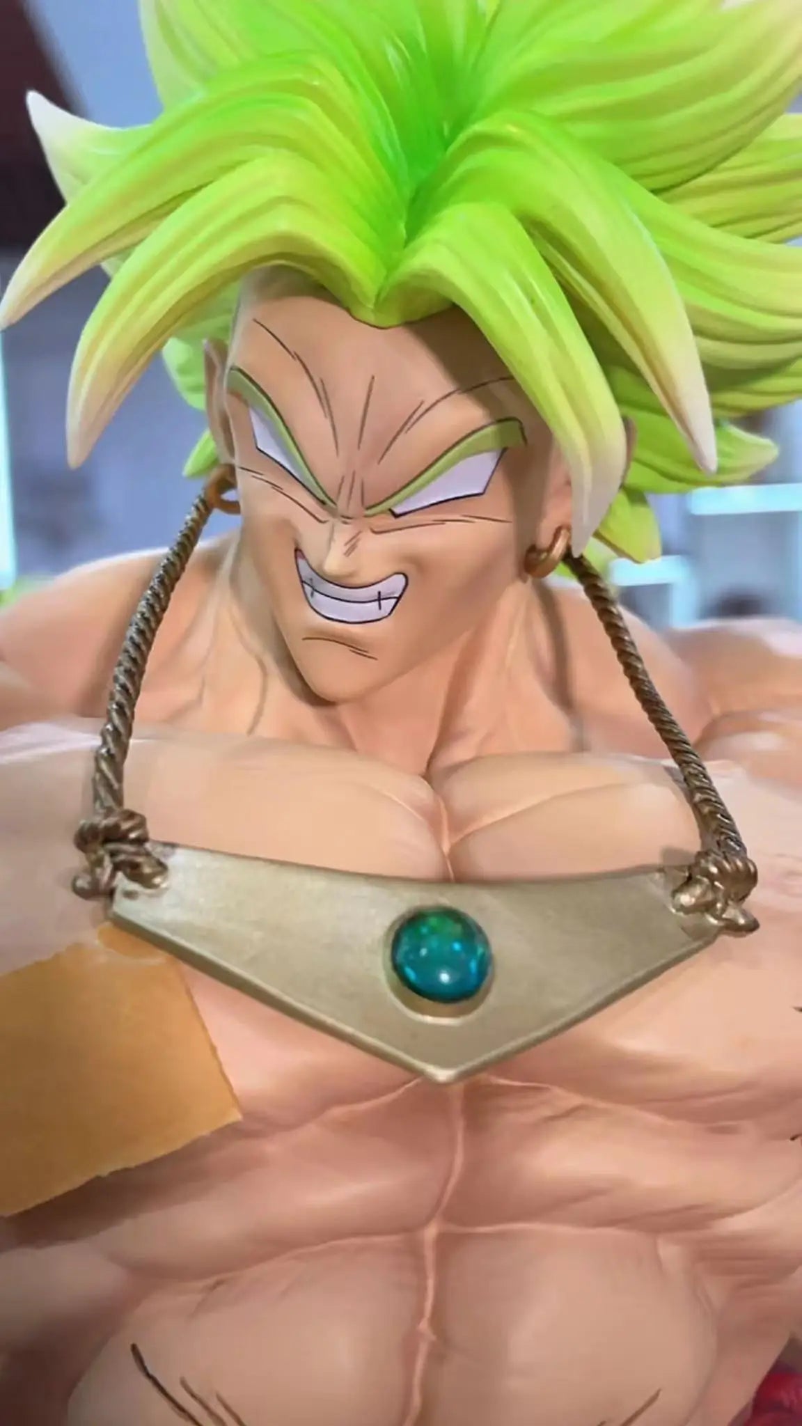 CK&Jt Statue Dragon Ball Z Broly Figure Ssj3 Broly Super Saiyan PVC Action Figures 50cm/19.69inch Collection Mode Toys Gifts