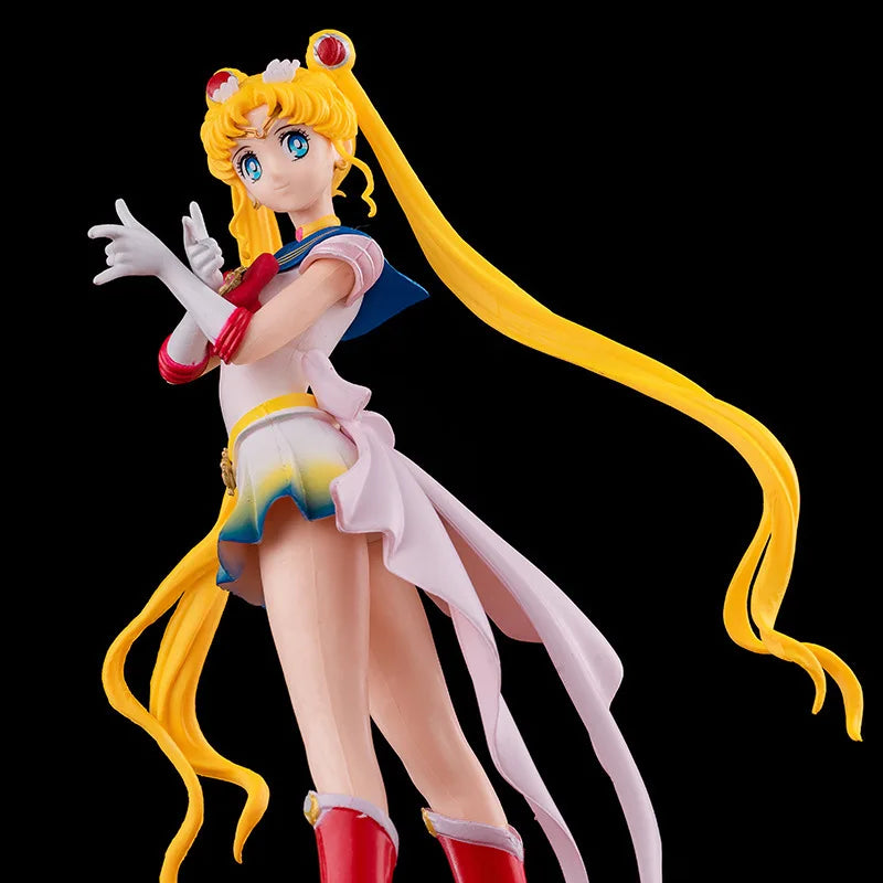 23cm Anime Sailor Moon Action Figure Doll Princess Serenity Cake Ornaments Collection PVC Tsukino Usagi Figure Model Toys Gifts