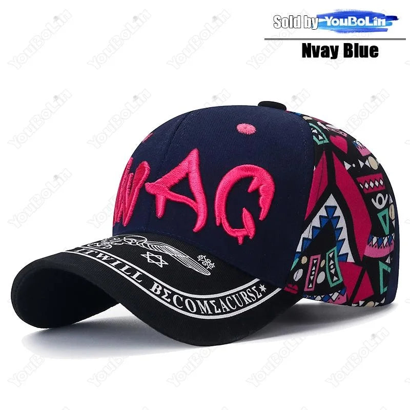 Letter Embroidery Cotton Adjustable Baseball Cap Sun Hat Trucker Caps Dad Hats