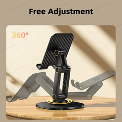 Metal 360° Rotation Mobile Phone Tablet Holder Anti Slip Foldable Regulate