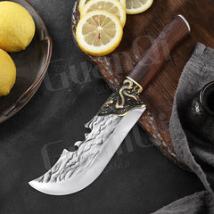 High Hardness Butcher Knife Stainless Steel Tiger Pattern Kitchen knife Bone Chopper