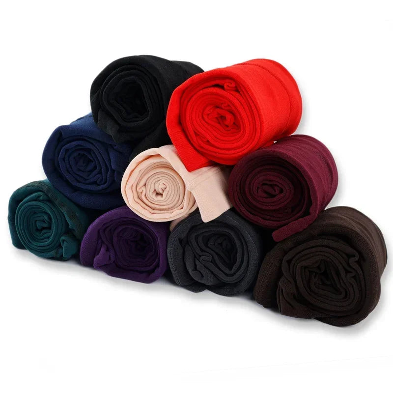 Women Winter Thicken Leggings Warm High Waist Solid Color Velvet for Female