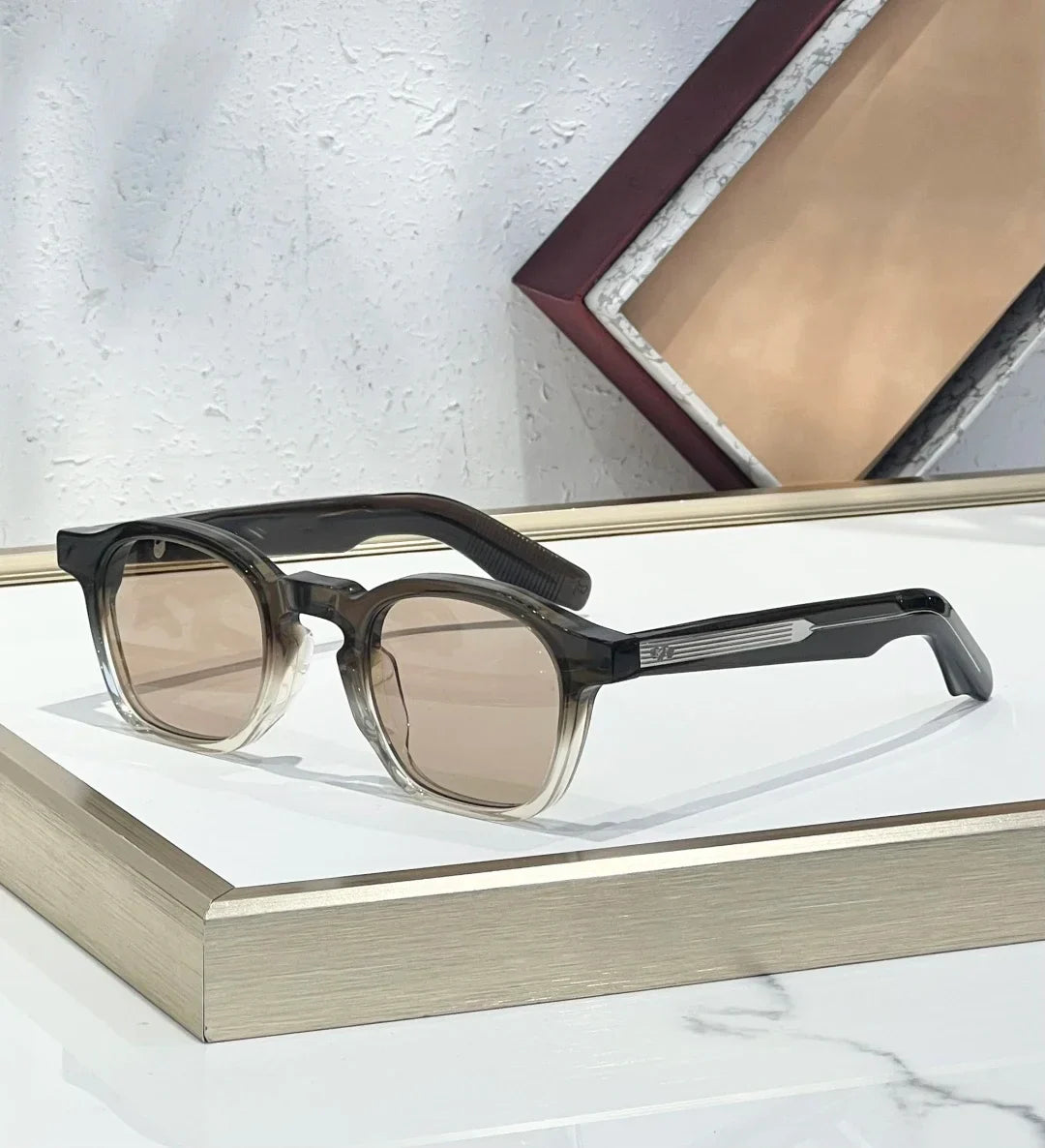 ZEPHIRIN SIZE 44-25 Top Quality Sunglasses for Men Classic Women Luxury Brand Designer sun glasses UV400 With box