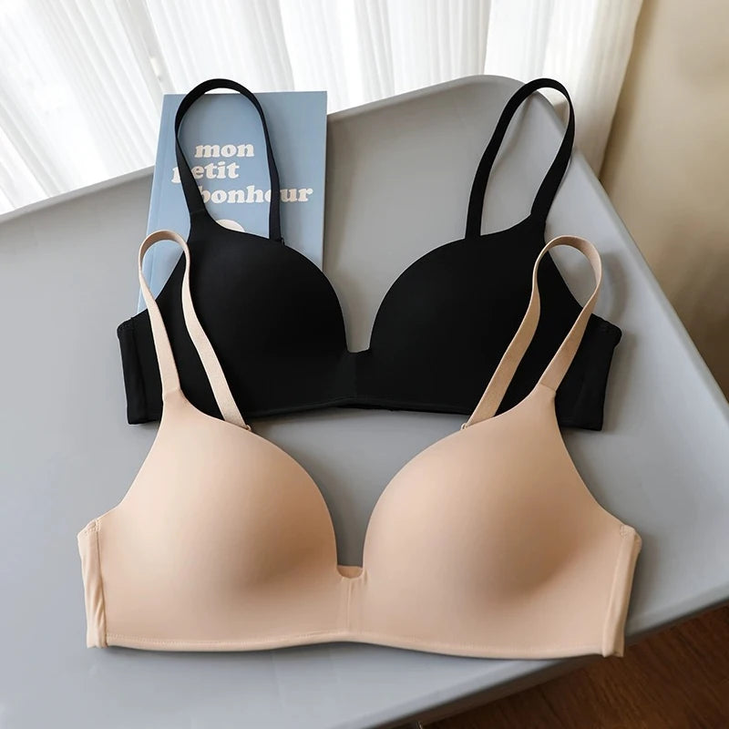 Bras for Women No Wire Push Up Bralette Adjustable Straps Soft Underwear Female
