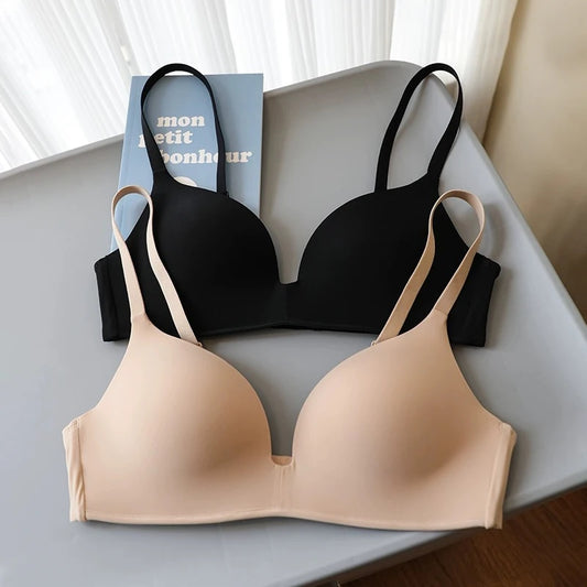 Bras for Women No Wire Push Up Bralette Adjustable Straps Soft Underwear Female