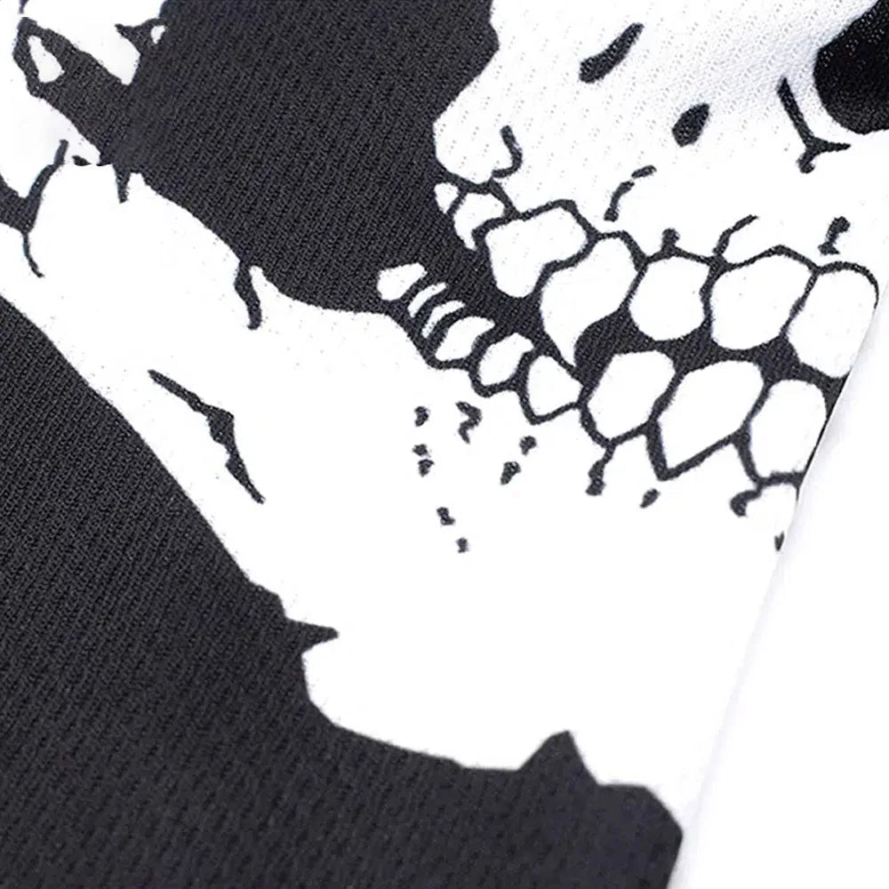 Halloween Skull Print Balaclava Cosplay Costume Ghost Full Face Bike Face Mask