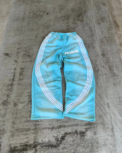 Wide-leg Pants Y2K Harajuku Retro Classic Striped Sweatpants Hip-hop Street