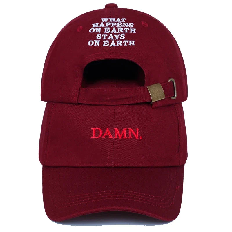 DAMN-Embroidered Hats for Men and Women, Hip Hop, ShinCharacter Lamar, Unstructured , Baseball Cap.