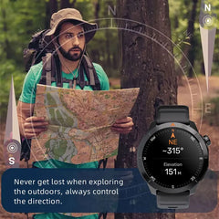 NORTH EDGE X-TREK 2 GPS Sports Smart Watch 1.43'' Amoled Screen 3ATM Waterproof AOD Smart Watch Bluetooth Call Altitude Compass