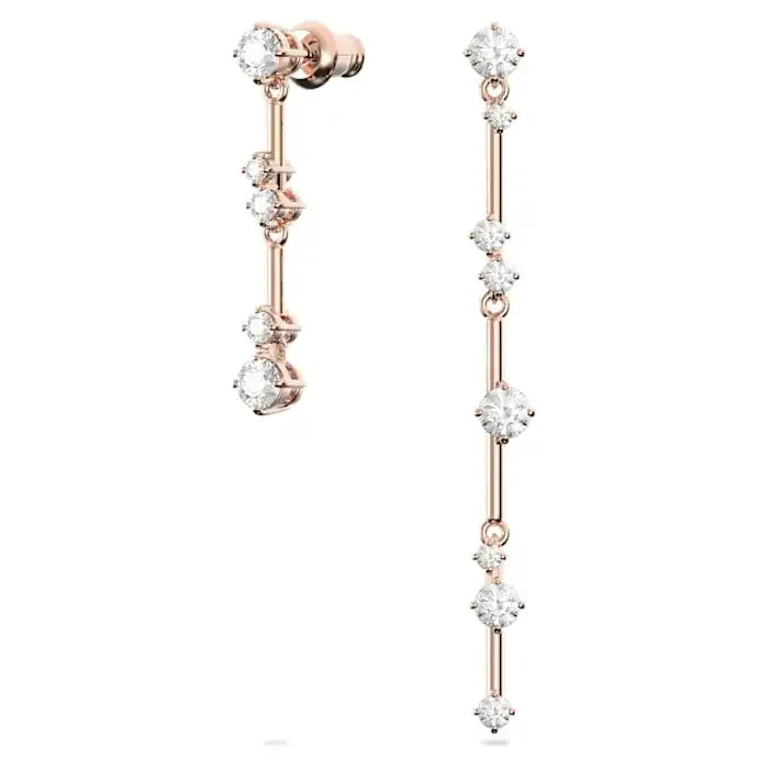 High Quality Charms Gift Fine Jewelry Sets Original Luxury Shiny Gold Silver Crystal Necklace Bracelet Large Hoop Earrings Women