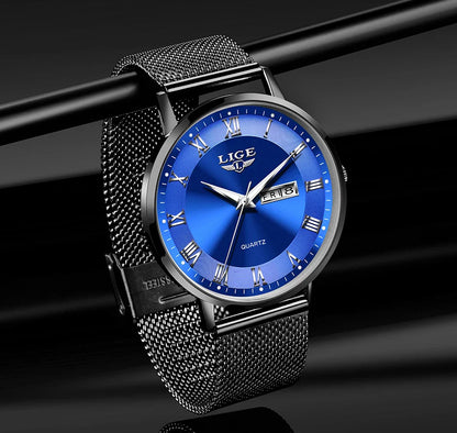 LIGE 2024 New Watch Women Luxury Watches Ladies Creative Steel Women's Bracelet Watches Female Waterproof Clock Relogio Feminino