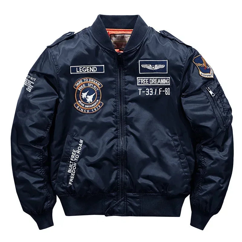 Men Aviator Jacket - Baseball Uniform - Flight Bomber Jacket - Pilot Jacket