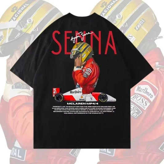 2025 Ayrton Senna Formula 1 Graphic T Shirts Gym Women T-shirts Man T-shirts for Mens Clothing Y2k Liam Payne Unisex Tops Tees