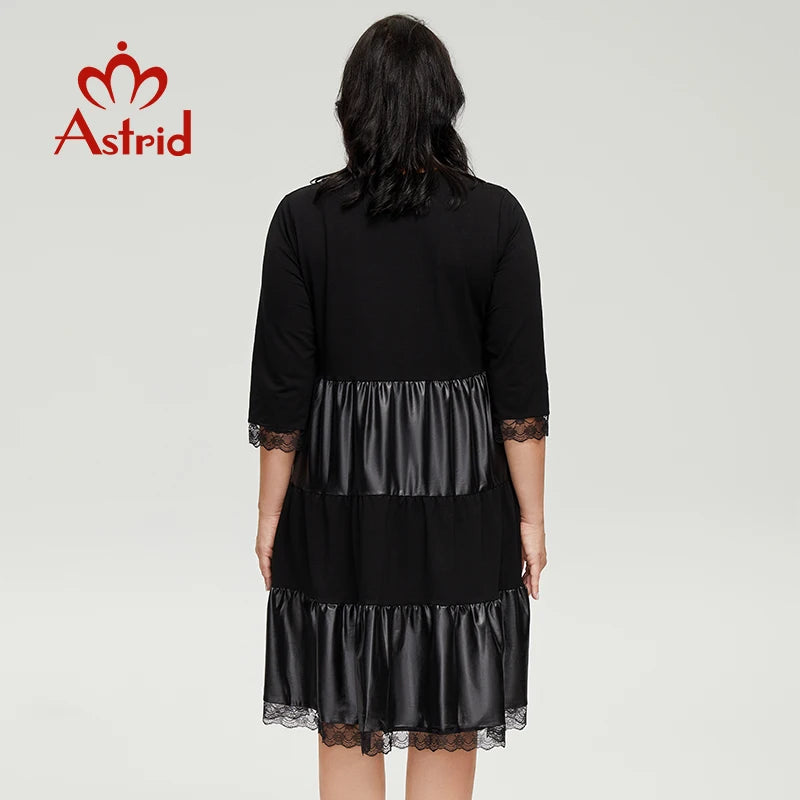 Formal attire Dresses: Dresses For Women Pu Leather Dress Long Sleeves