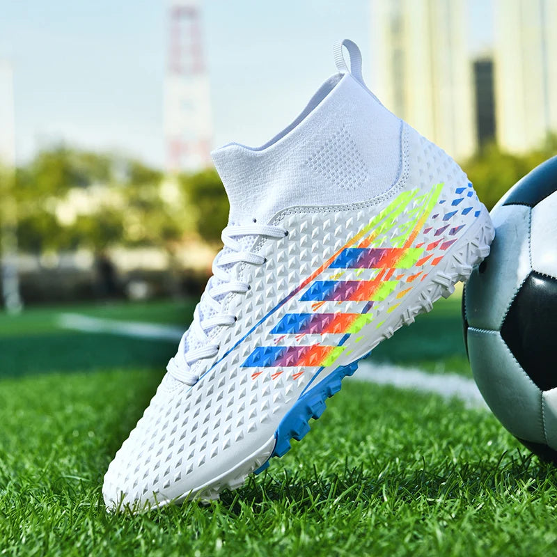 Men's Sneakers Soccer Shoes Football Boots Cleats Breathable Training Match