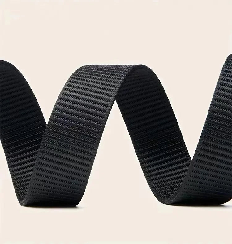 New Automatic Buckle Belt, Canvas Tactical Workwear Casual Outdoor Military Training Pants Belt For Men