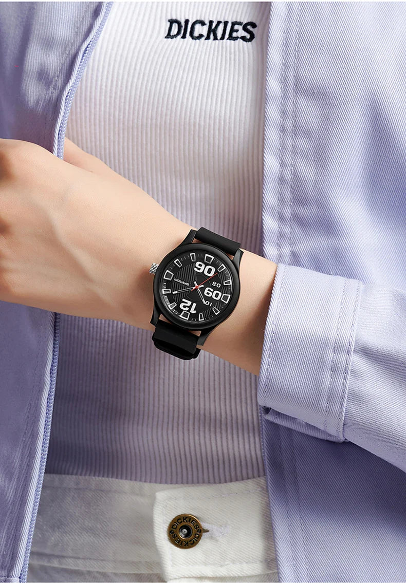 Fashion women's watches, simple casual Soft silicone strap lady watches waterproof, nurse watches for woman, ladies wristwatch