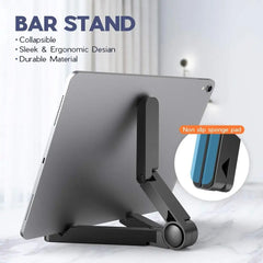 Portable Foldable Stand Compatible 4′′-11′′ Tablet Phone Desktop Plastic