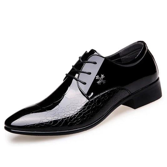 Men's Leather Shoes Black Soft Leather Soft Bottom Spring And Autumn Men's Business Formal Wear