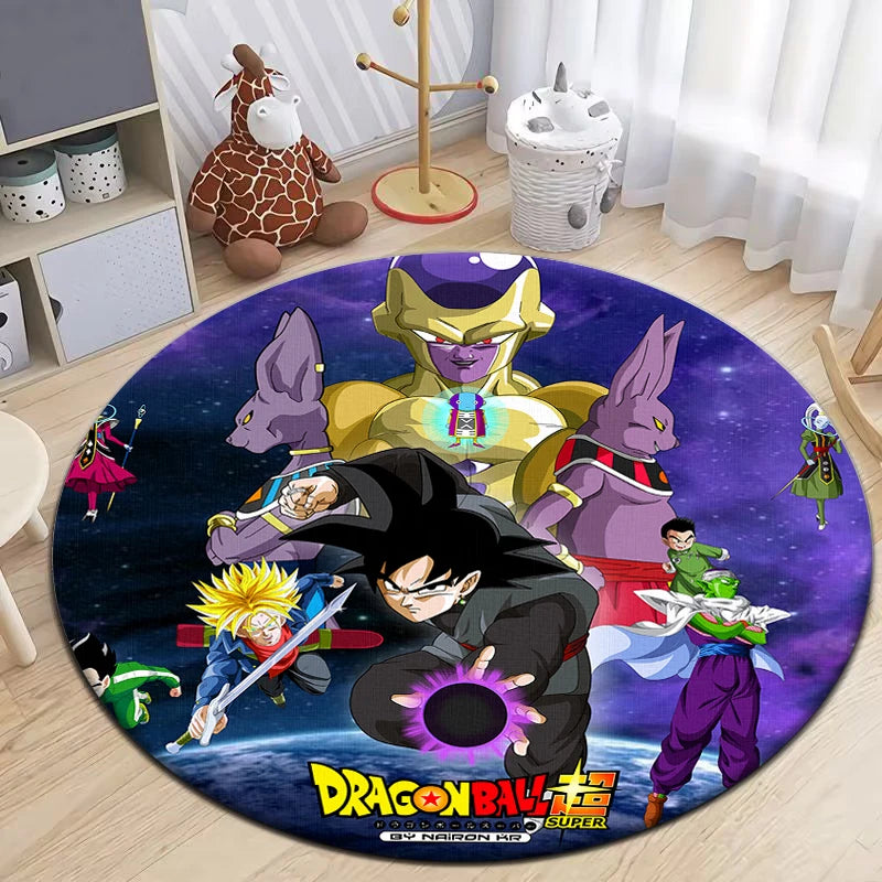 Dragon anime Round Carpet,bedroom,Living Room,door mat,Outdoor carpet,Picnic,anime