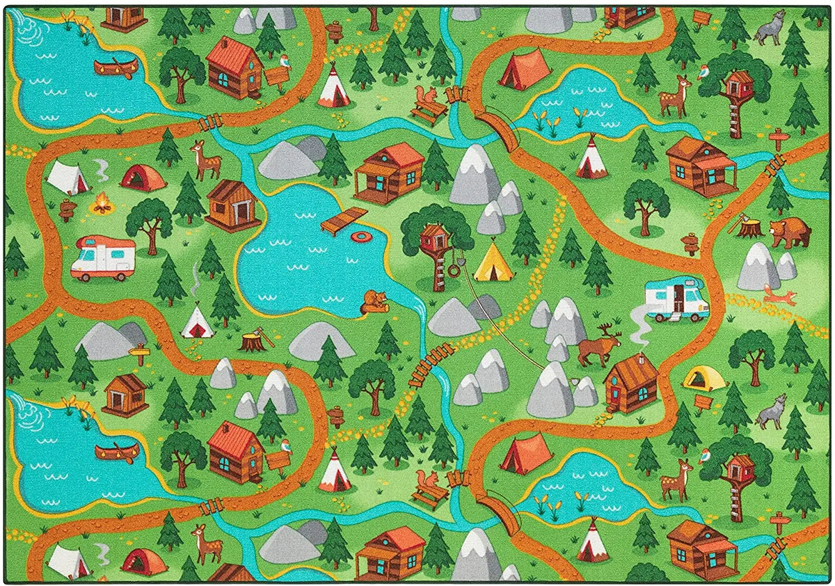 Studio de tapis kids car rugs,  room play mats for boys and girls, non-slip  home decor