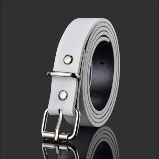Children PU Leather Belts Boys Girls Kid Waist Strap Waistband Metal Buckle For Jeans Pants Trousers Dress Adjustable Belt