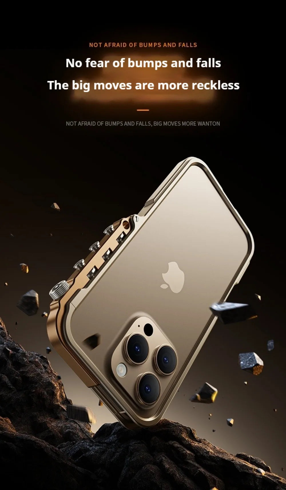 Cyberpunk Punk Mechanical Phone Frame Case For iPhone 17 Air 16 15 14 13 Pro Max Plus Aluminum Alloy Metal Shockproof Bumper