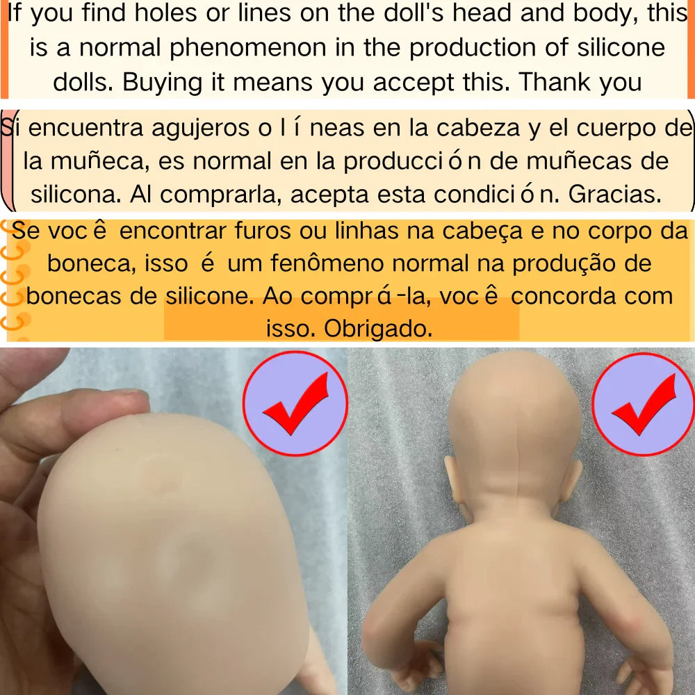 Mini 6 Inch 15CM Silicone Chubby Reborn Baby Doll Vivienne Full Soft Solid Silicone Doll Girl Birthday Christmas Gift