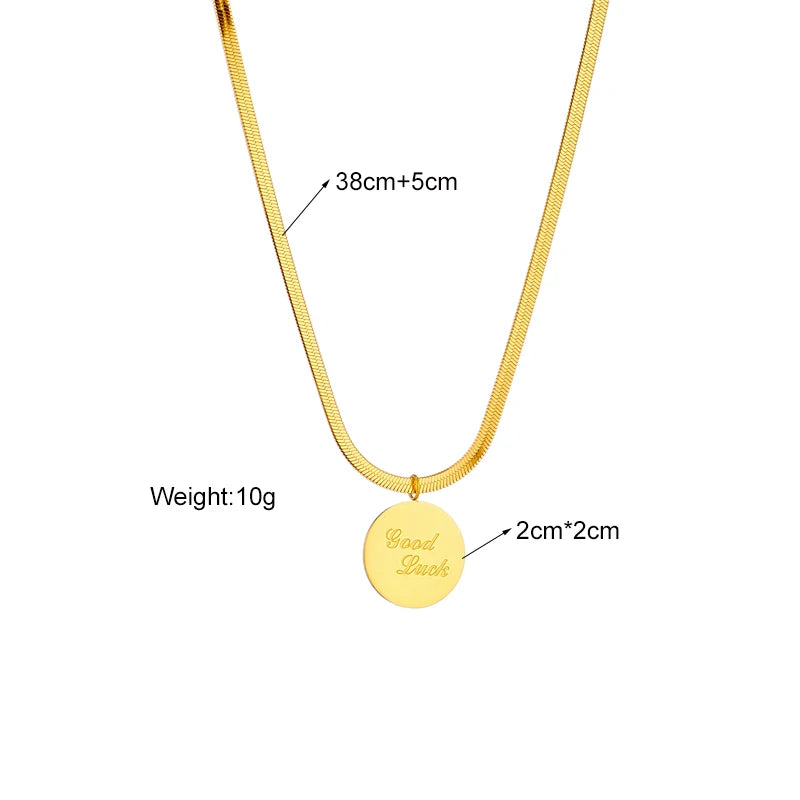 Stainless Steel Geometry Star Moon Butterfly Pendant Multilayer Chain Choker Necklace
