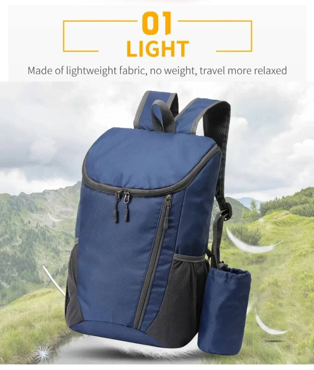 20L Day Pack Portable Foldable Backpack Folding Mountaineering Bag Ultralight Outdoor Cycling Rucksack Travel Hiking Knapsack