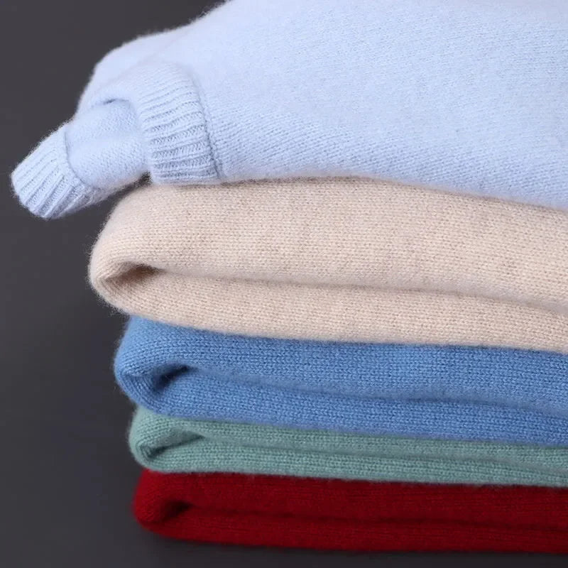 Sweater O-neck Pullovers Men's Loose Oversized M-3XL Knitted Bottom Shirt