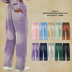 Spray-dye used men's sweatpants