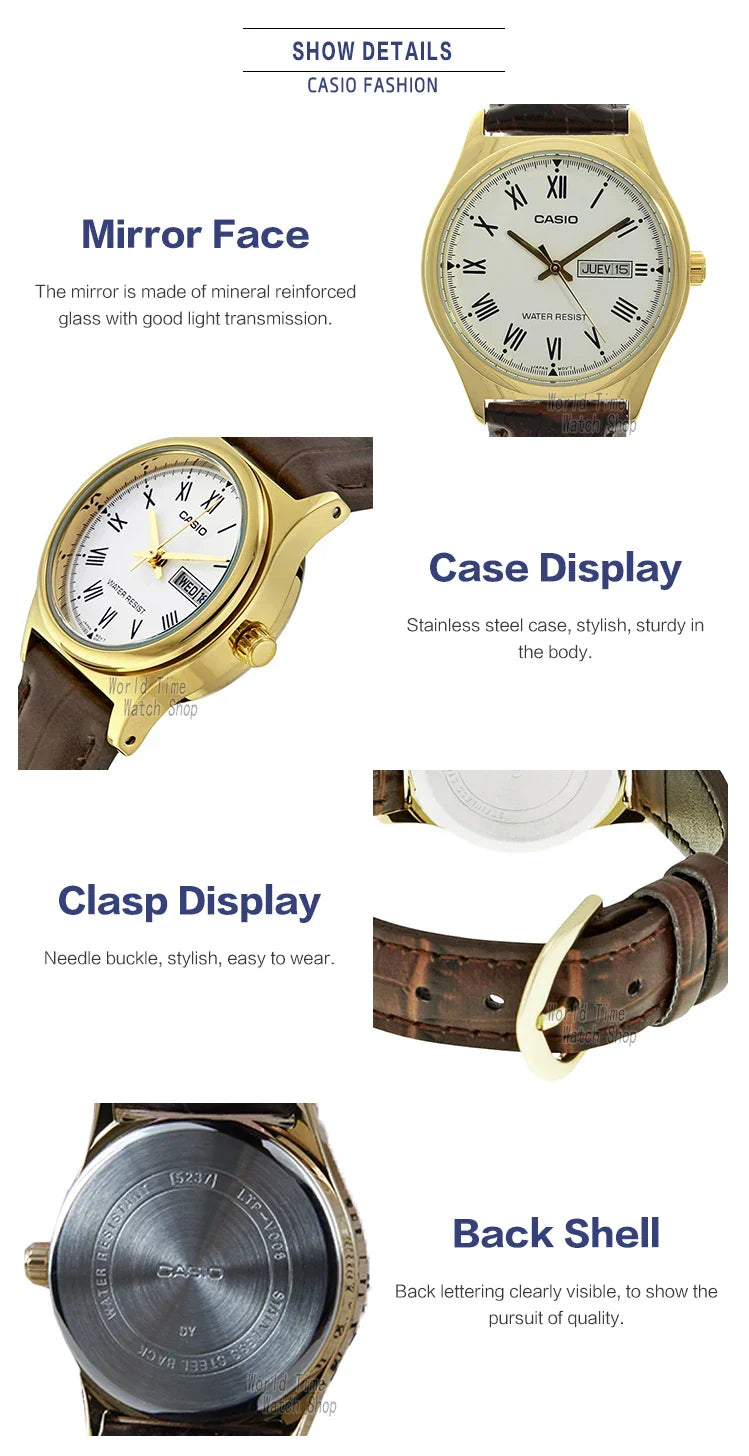 Casio watch women watches top brand luxury set Waterproof Quartz watch women ladies Gifts Clock  watch reloj mujer LTP-V006