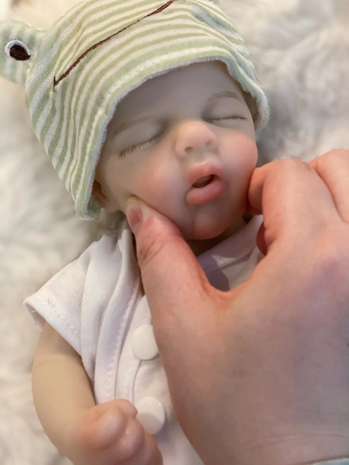 33cm Can Open Mouth Solid Silicone LouLou Bebe Reborn Girl and Boy Lifelike Reborn Dolls Muñecas Reborn Toy Corpo De Silicone