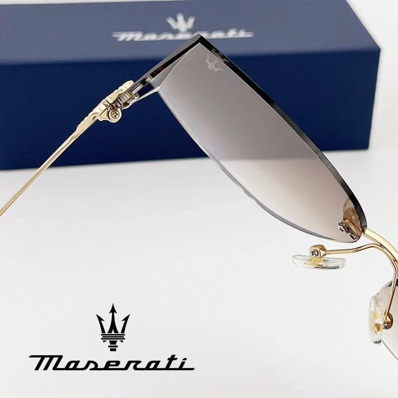 MASERATI Luxury Sunglasses Nylon Sunglasses UV400 Sunglasses for Driving Cycling Beach Outdoor for Men Women Trendy Design