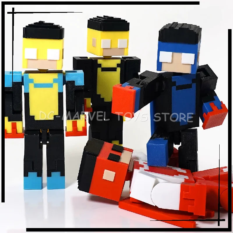 In Stock New 3d Printed Invincible Toys Action Figures T13 Dummy 13 Superheroes Multi-Jointed Movable Shapeshift Toys