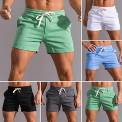 Cotton Gym Shorts Men Sport Running Shorts Homme Breathable Soft