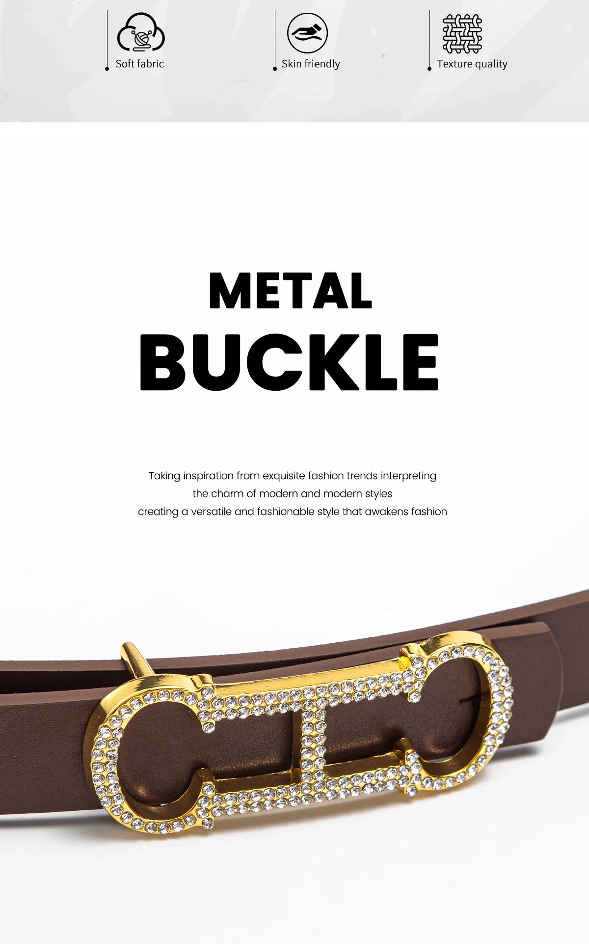 Luxury Brand Leather Belt Women Designer Alloy Buckle Genuine Leather Waist Strap Female Jeans Trouser Dress Waistband Belt