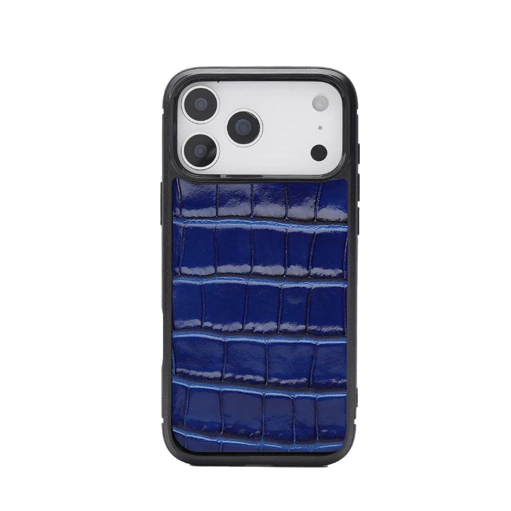 Custom Name Personalized Crocodile Pattern Italian Leather Phone Cover for Iphone 16 13 14 15 17 Pro Max Case Gift Friend