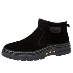 Warm Snow Boots for Men Fleece Thickened Slip-on Warm Cotton Boots