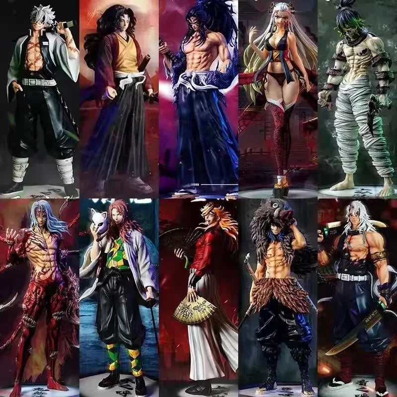 Anime Demon Slayer Figure Kamado Tanjirou Nezuko Action Figure PVC Model Toys Zenitsu Figurine Inosuke Kimetsu Yaiba Figura Gift