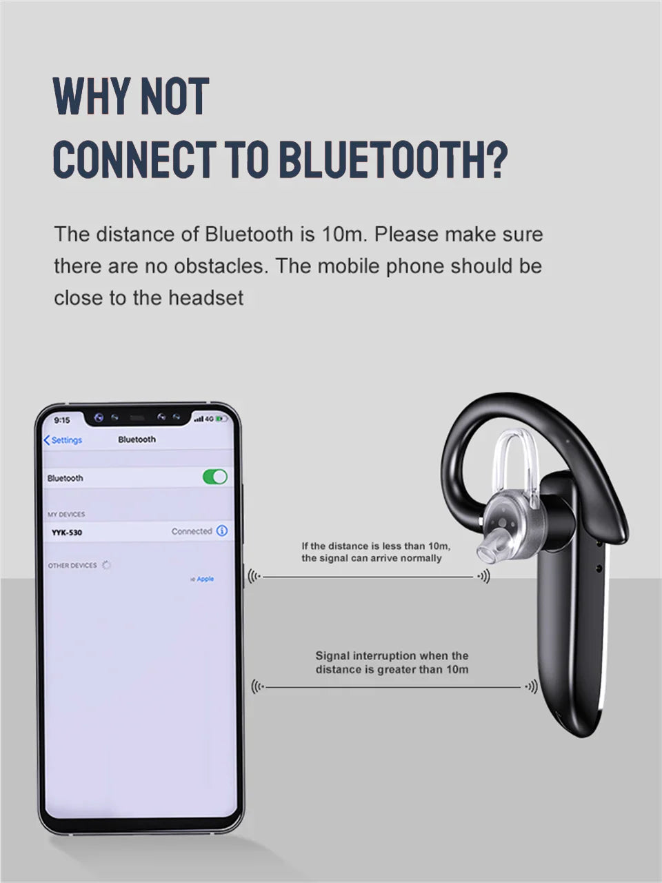 Wireless Bluetooth Headphones With Microphon Earphone ENC Noise Cancelling Handsfree Talking Headset Busines Auriculares Driving