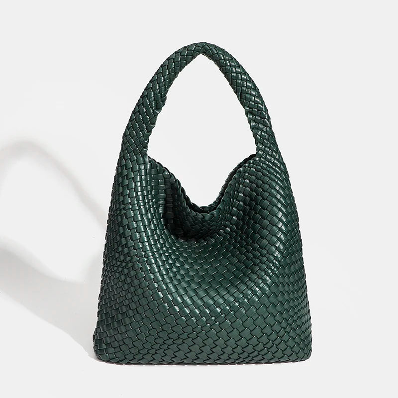 Designer Hand knitting bag PU Large women's Woven tote bag Mistress gift luxury bag