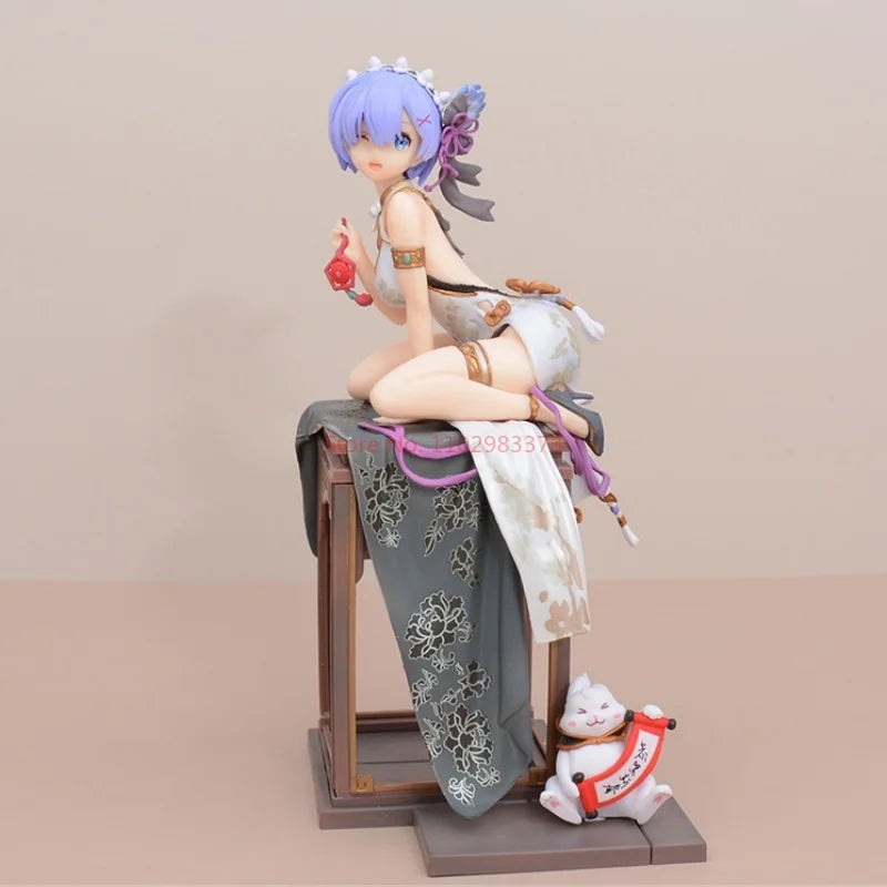 Re:life In A Different World From Zero Rem Emilia Chinoiserie Clothing Figure Model Collection Desktop Decoration Ornament Gifts