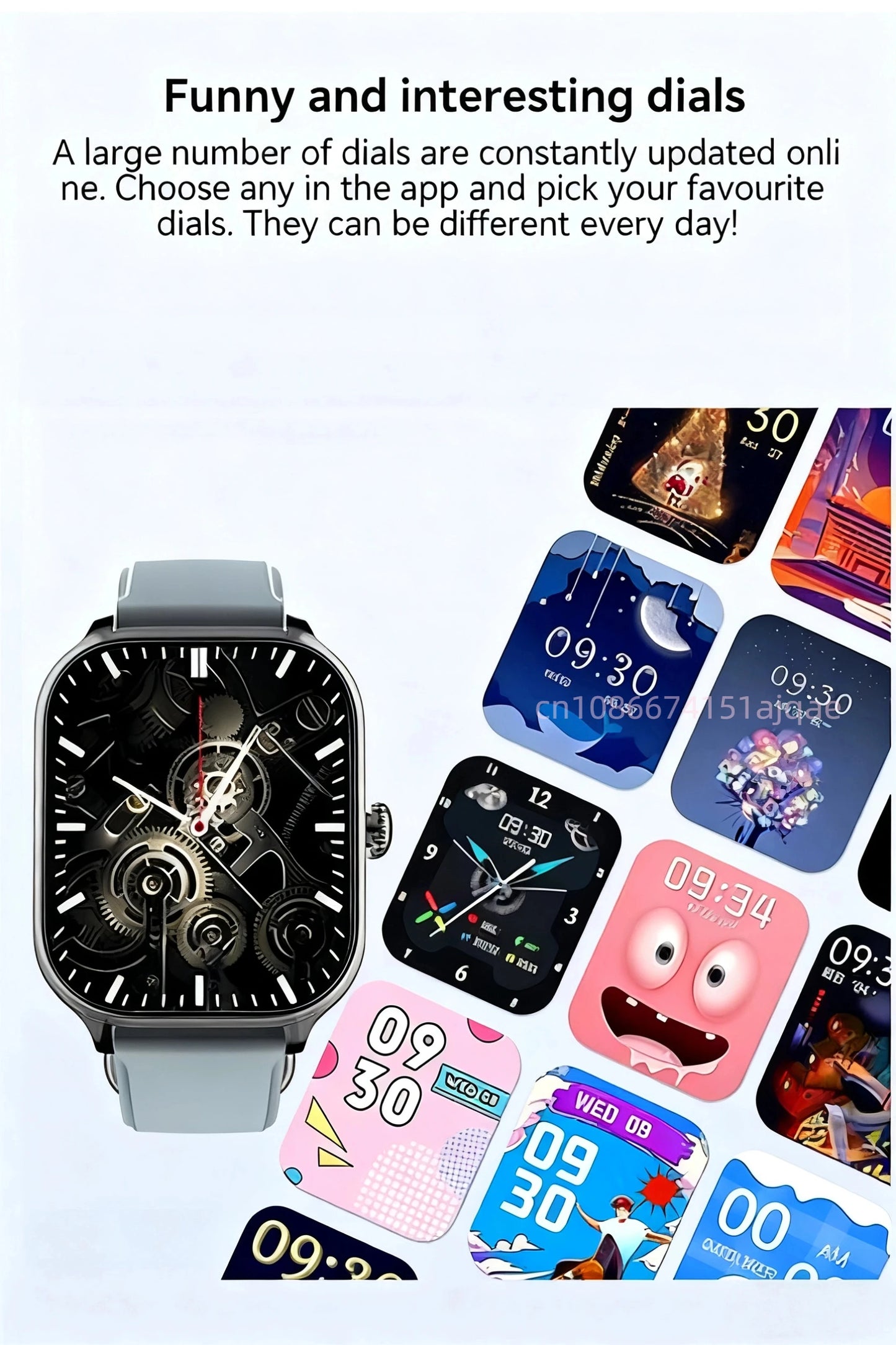 PHONEPACE  C20 Smartwatch 1.77-inch HD Display Bluetooth Call Message Alert Sports Mode Smartwatch For Men Women