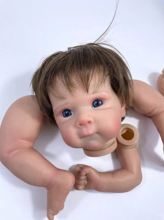 18 inches Already Painted Bebe Bettie With Hair Transplant Doll Kits Vinyl Reborn Doll Unassembled DIY Reborn Doll Kit Gift